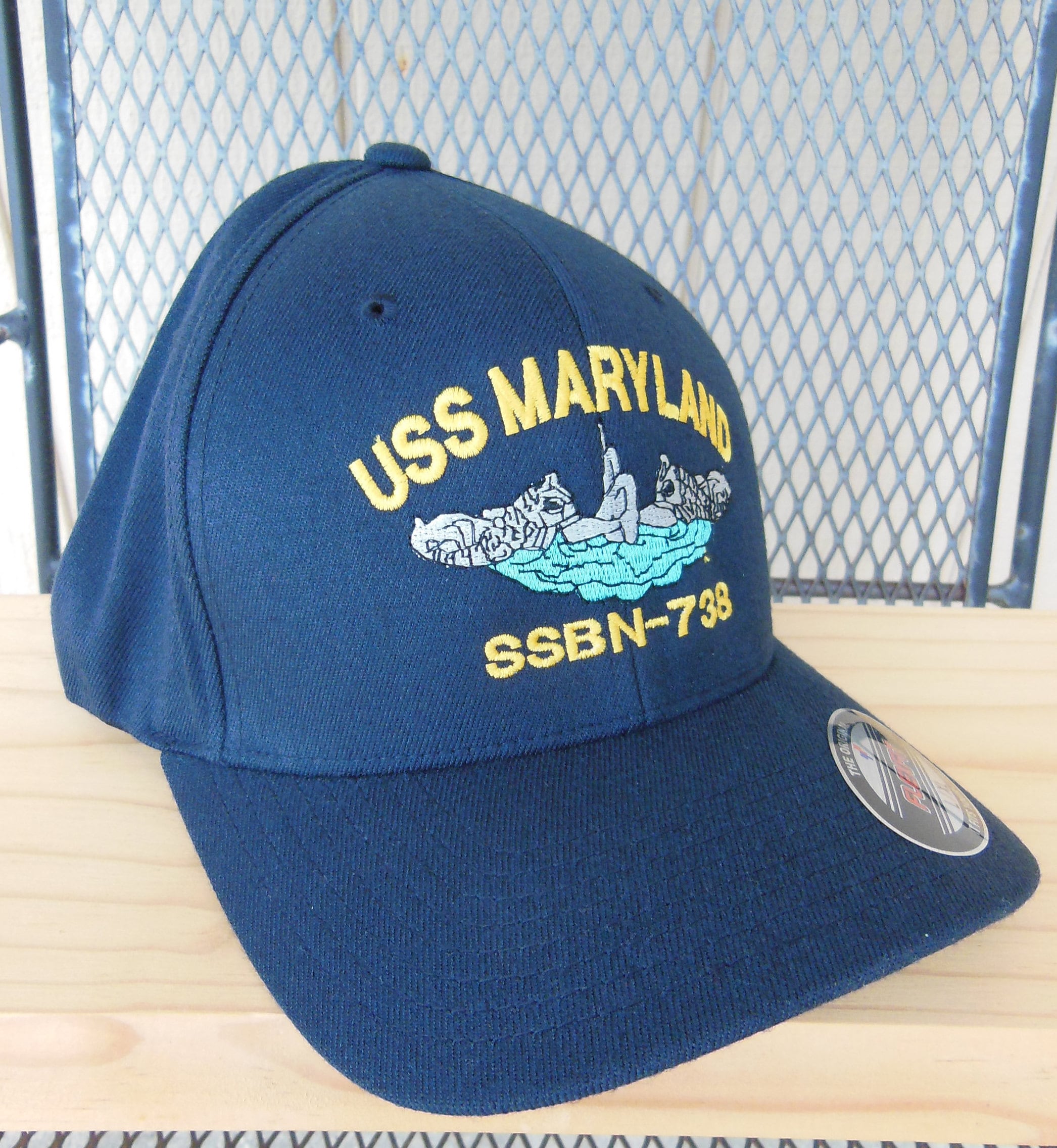 Navy Submarine Command Hat, Boat Hat, Submarine Naval Enlisted Dolphins, Flexfit Ball Cap, Etsy Officer Hat, Hat Military 