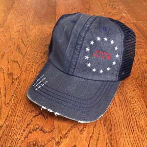 1776 Patriotic hat, American Revolution 13 Colonies Flag, 112 Richardson Snapback hat, His & Hers hat image 5