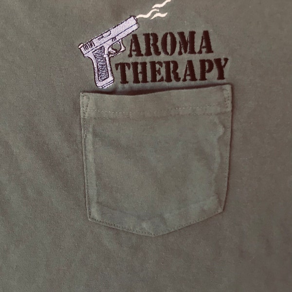 Aroma Therapy Gun shirt, Firearm enthusiast, Gunpowder & Lead, Military Police, Gun Lover Gift, Rifle Pistol Range, Comfort Colors T-Shirt,