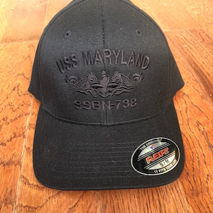 Naval Command hat, ALL BLACK, Submarine warfare, Navy Pride, Navy Veteran, Sailor, Submariner Hat, tone-on-tone