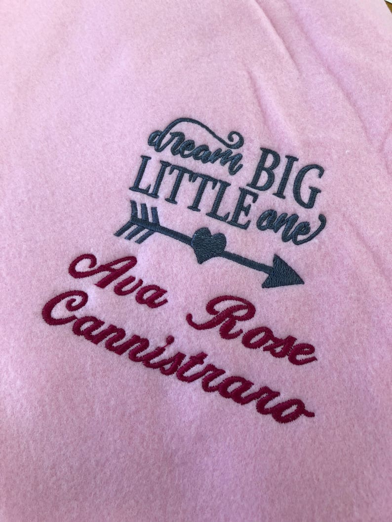 Dream Big Little One Baby Blanket Arrow Blanket Etsy