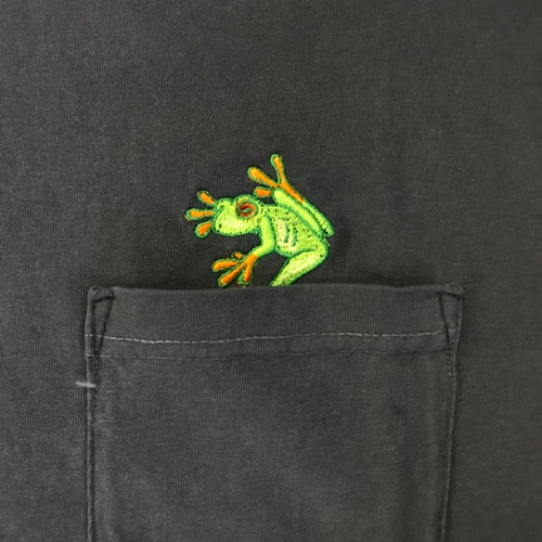 Tree Frog Shirt Embroidered Frog Shirt 