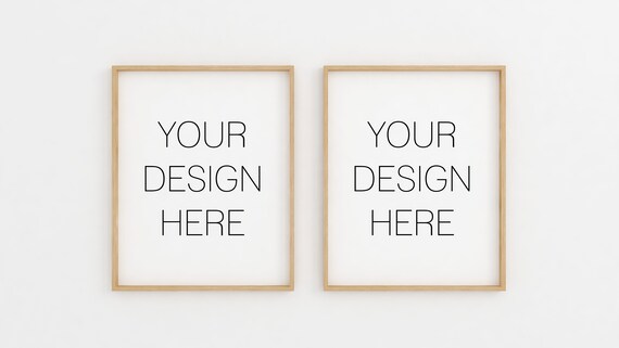 Mockup Frame Mockup 2 Frames Mockup Set Of Frames Frames Etsy