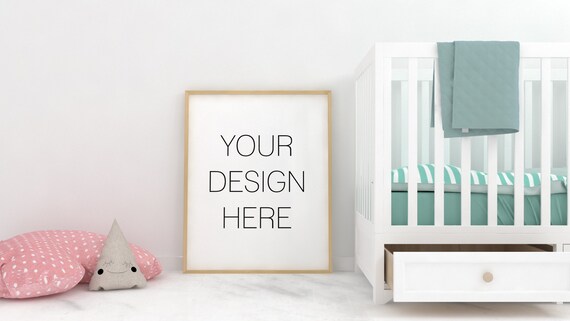 Nursery Print Mockup Styled Frame Mockup Kids Room Print Etsy