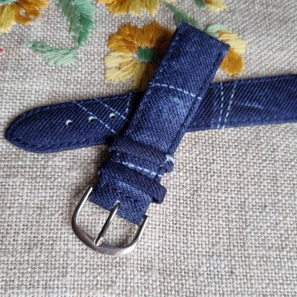 Denim Watch Strap Etsy