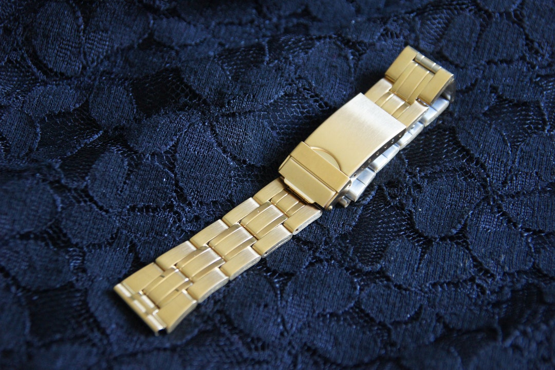 NOS Stainless Steel Watch Strap Folding Clasp With HIRSCH Etsy