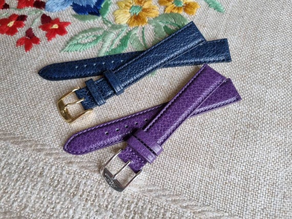 Horlogebanden merk ZRC echt leer Grainé AERO | Etsy België