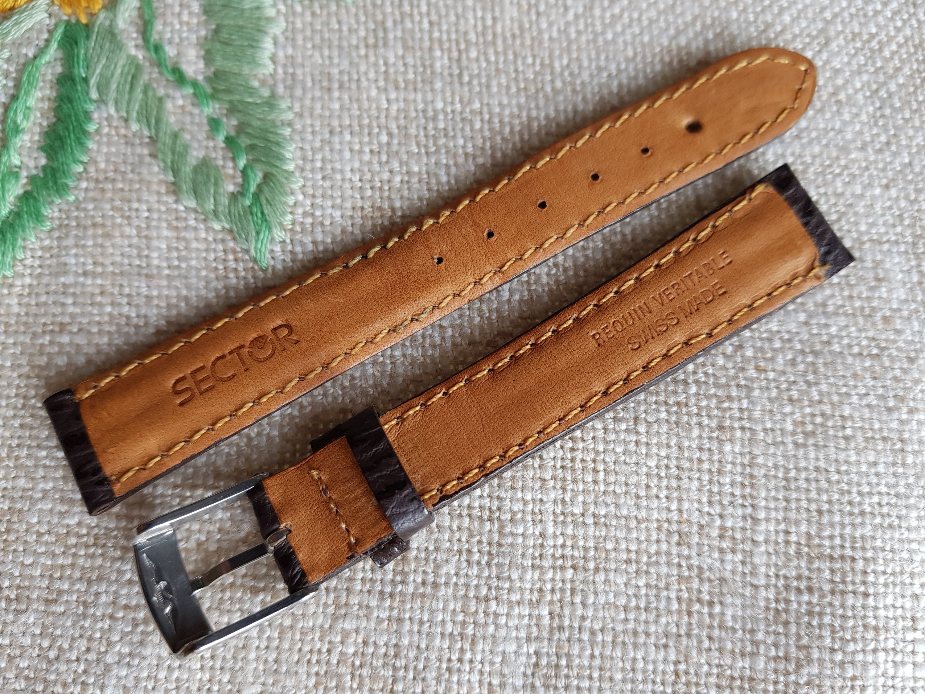 Uhrenarmband Marke SECTOR aus echtem HAILeder Swiss Etsy