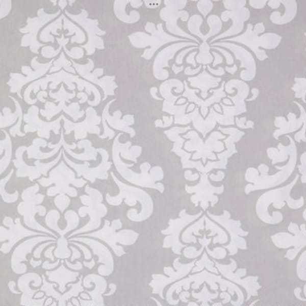 Berlin French Gray-Damask Gray-Floral Gray-Gray Fabric