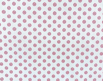 Chelsea Coral-Floral Coral-Girl Fabric-Coral Dot Fabric-Fabric-Medallion