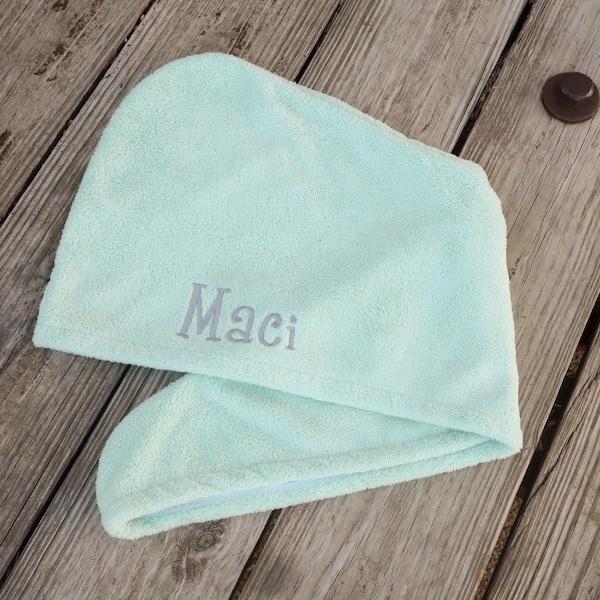 Head Towel Wrap-Hair Wrap-Towel wrap-Monogrammed head towel wrap-Personalized head wrap-monogrammed towels-soft towel-spa towel