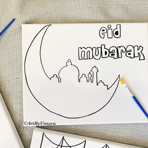 Ramadan Paint Set Ramadan Children Activity Eid Activity Stay at