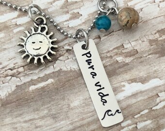 Pura Vida Necklace - Etsy