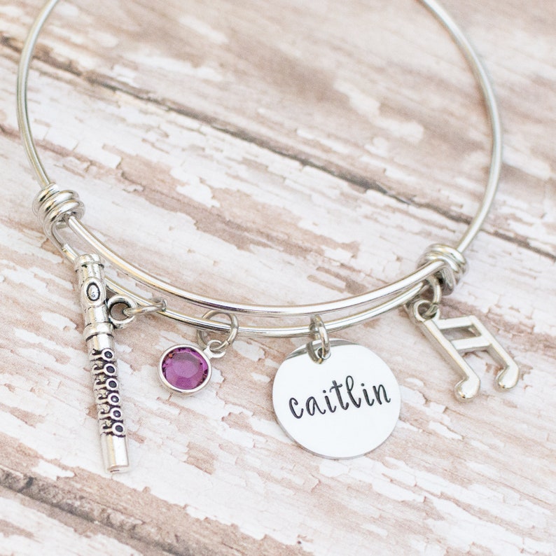 Personalized Flute Bracelet Gift for Flute Player Hand Etsy