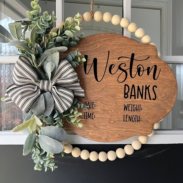 Baby Door Hanger Etsy