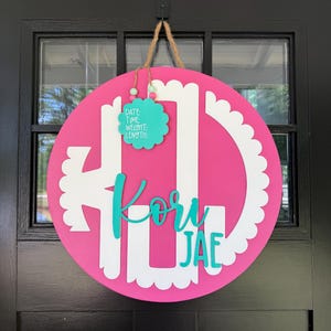 Floral Boho Western Custom Boy & Girl Gender Neutral Hospital Door Nursery Door Hanger Name Monogram Sign Custom Themed Attachements