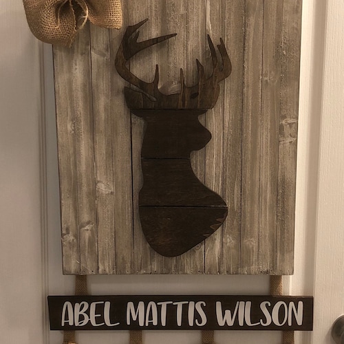 Deer Baby Hospital Door Hanger Free Shipping Etsy