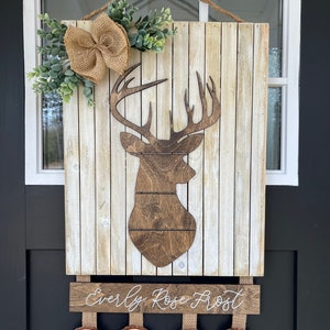Deer Baby Hospital Door Hanger! free shipping! Woodland Nursery Door Hanger