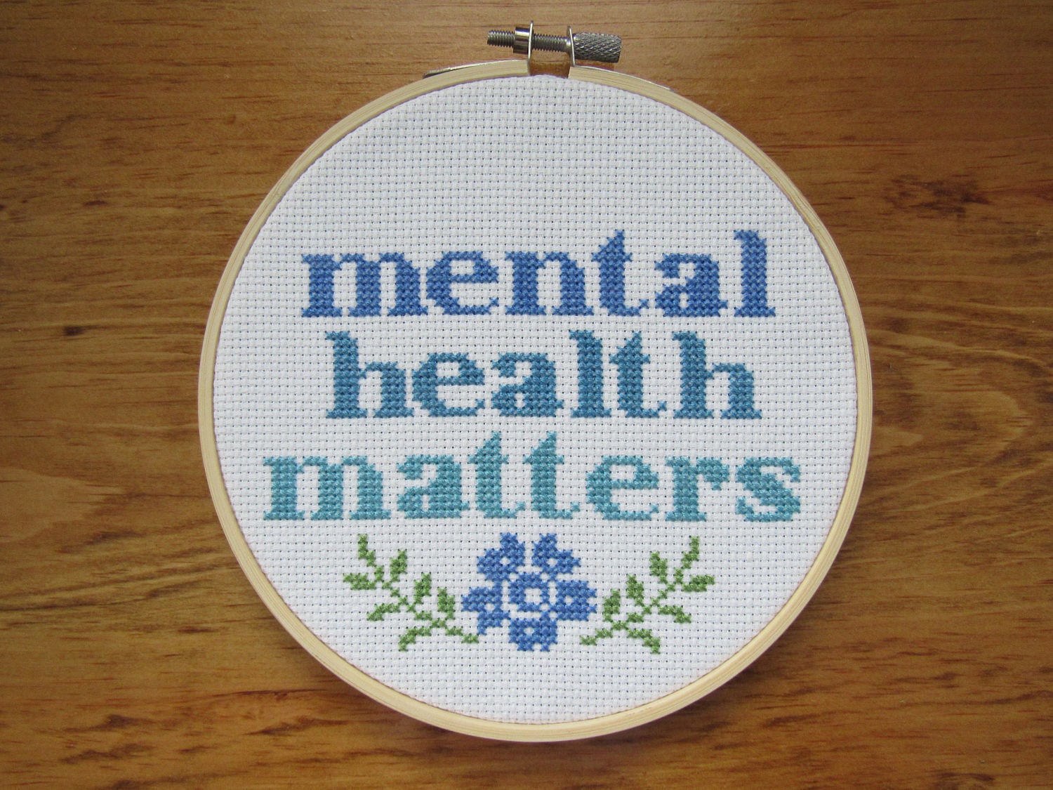 PATTERN Cross Stitch mental Health Matters Instant Download Etsy