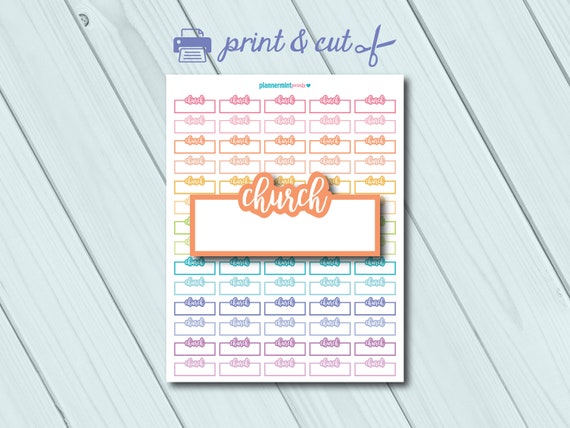 Printable Christian Planner Stickers: Made to Fit the Erin Condren Planner  the Word 
