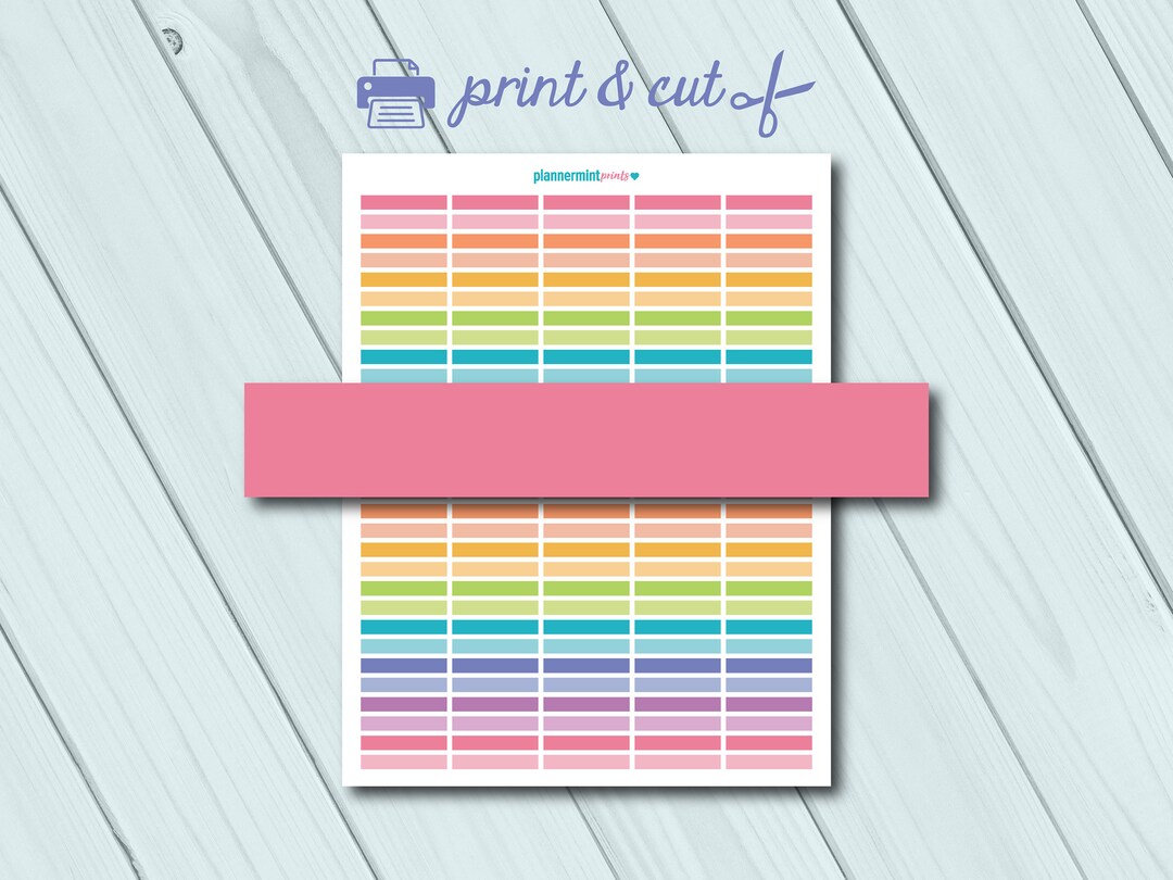 Header Planner Stickers - Blank Headers - Printable Stickers - Erin ...
