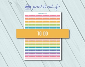 To Do Planner Stickers - Printable Header Stickers - Printable Stickers - Erin Condren - Happy Planner - Personal - Don't Forget - Important