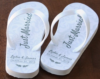 just married flip flops target