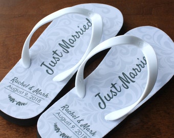 just married flip flops target