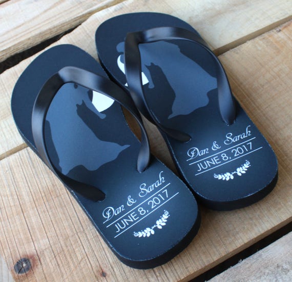 wedding day flip flops