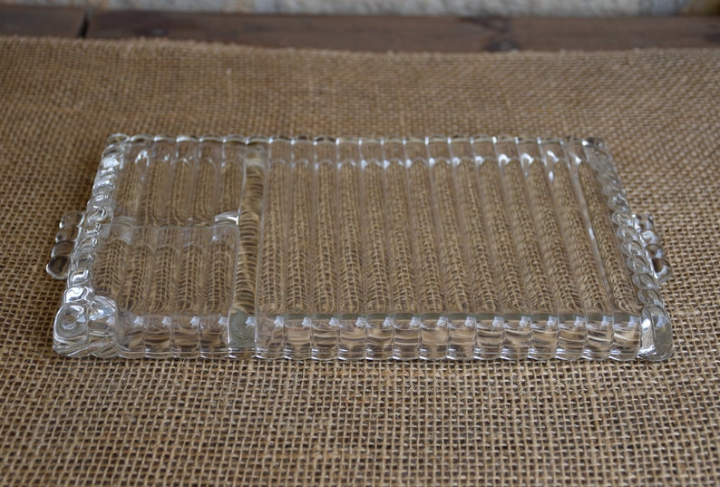 Boopie Colony Trays One Hazel Atlas Clear Glass Snack Set Luncheon Tray Orchard 1 Candlewick