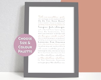 Shallow A Star is Born Song Print Gift