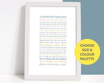 Crazy Love by Van Morrison Unframed Song Lyrics Print Gift - Etsy
