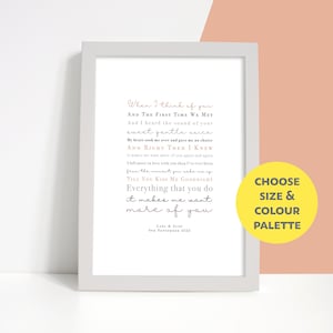 More of You de Chris Stapleton Letras de músicas personalizadas ou não personalizadas, presente, impressão sem moldura