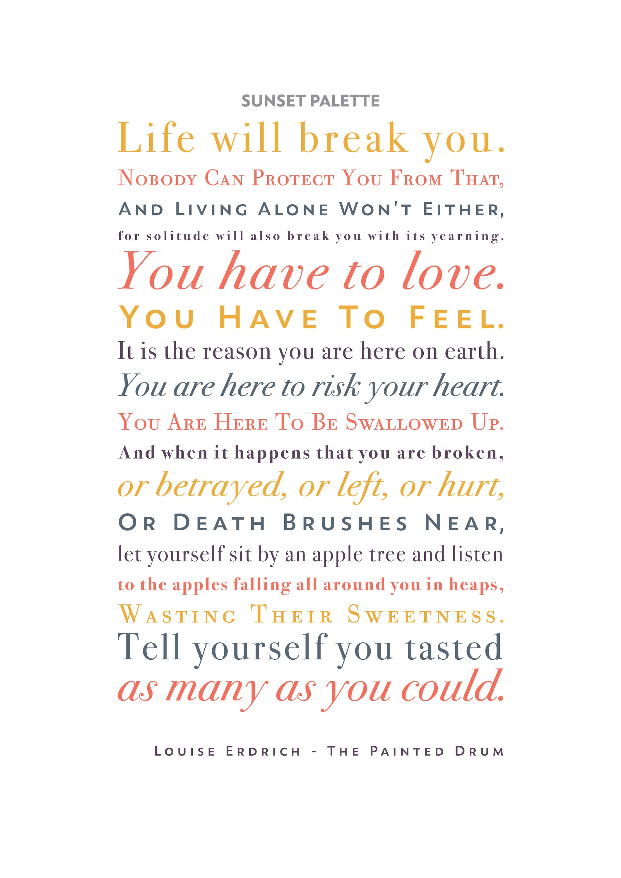 Excerpt From the Painted Drum by Louise Erdrich life Etsy