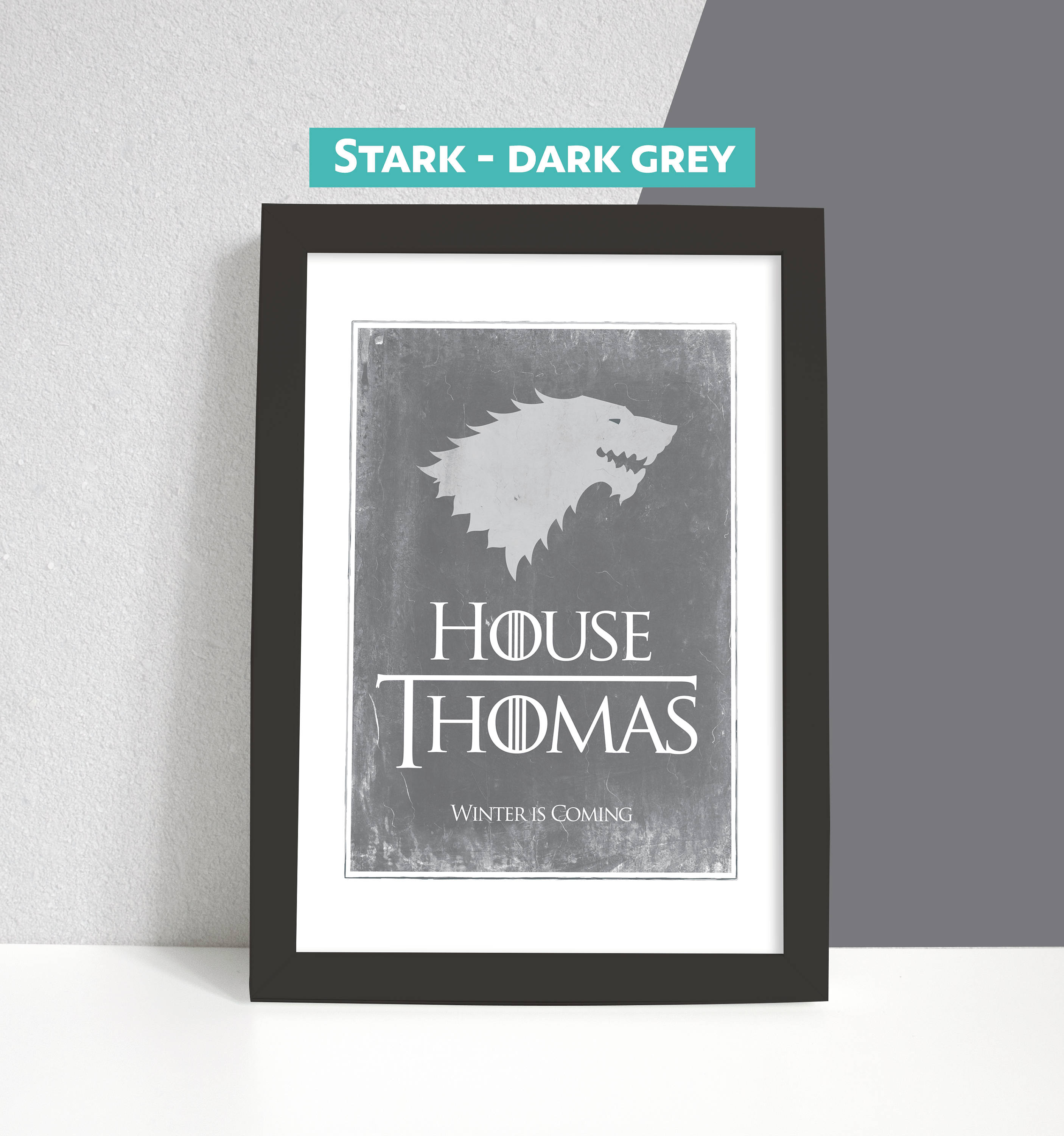 Personalised Game of Thrones Family House Print Gift - Etsy