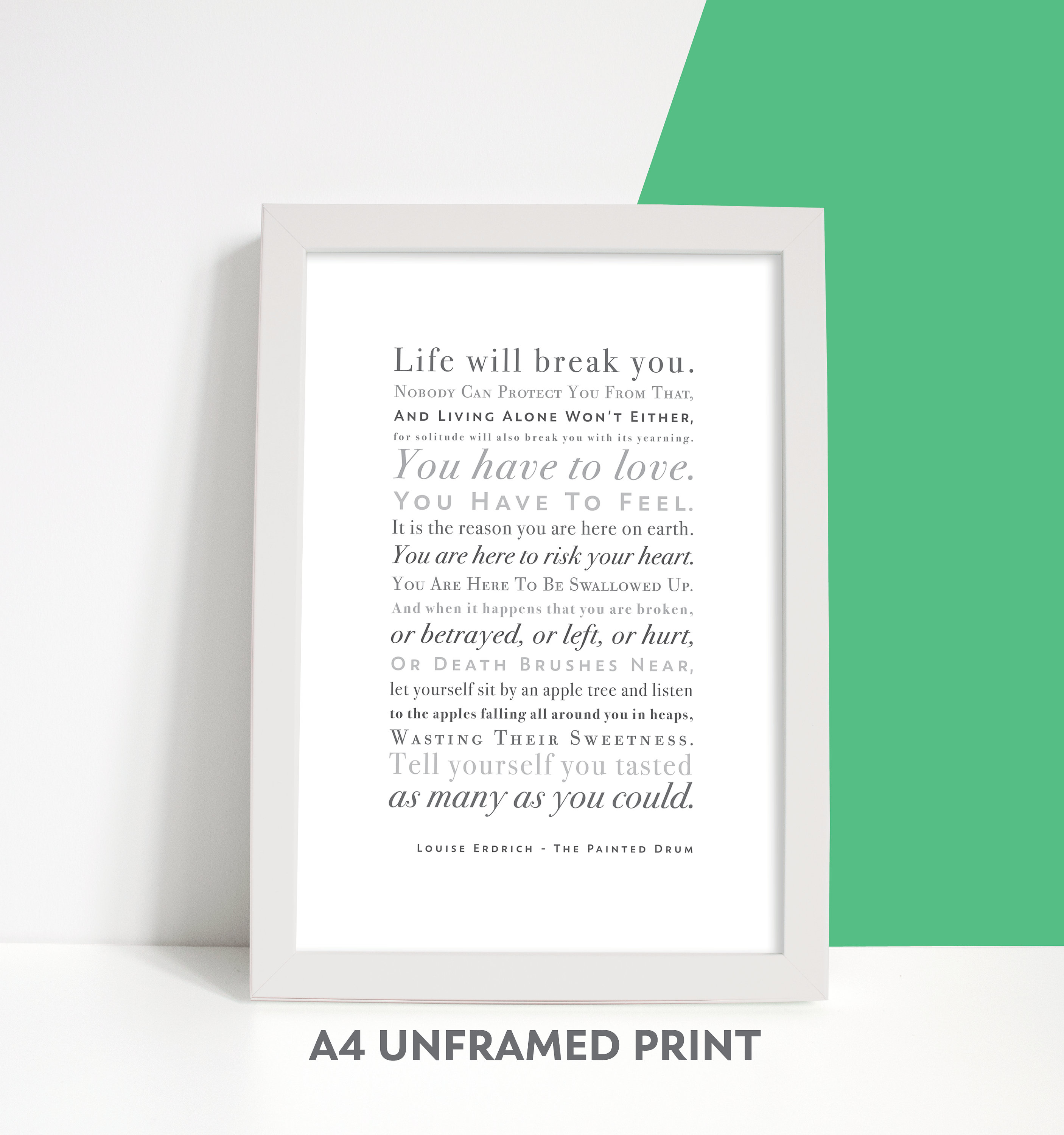 Excerpt From the Painted Drum by Louise Erdrich life Etsy