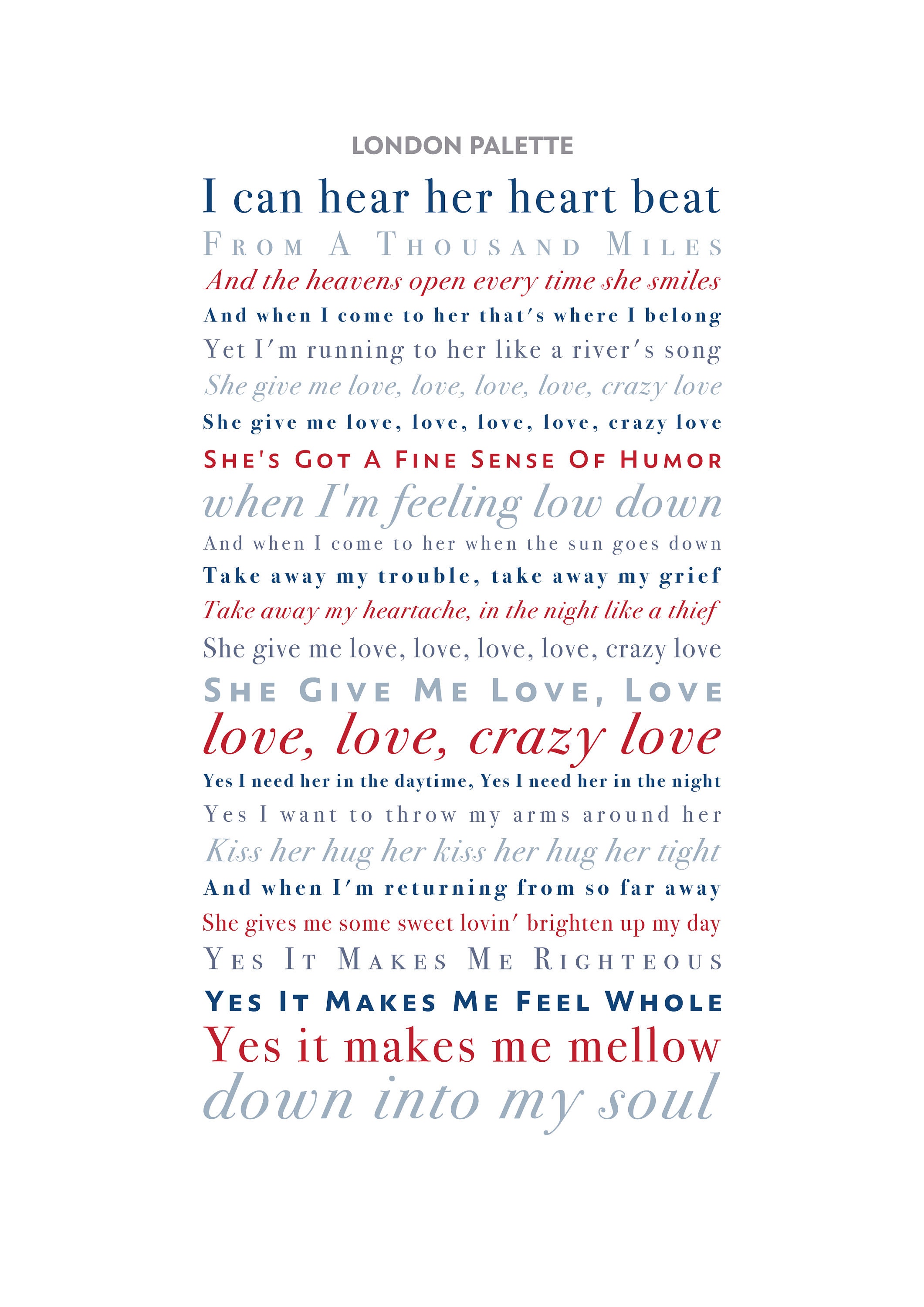 Crazy Love by Van Morrison Unframed Song Lyrics Print Gift - Etsy