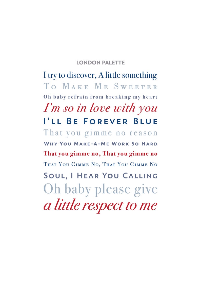A Little Respect by Erasure/Wheatus Unframed Song Lyrics Poster Print Gift London