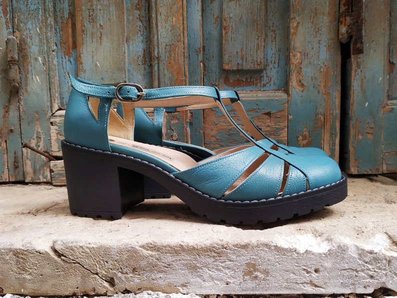 sky blue sandals