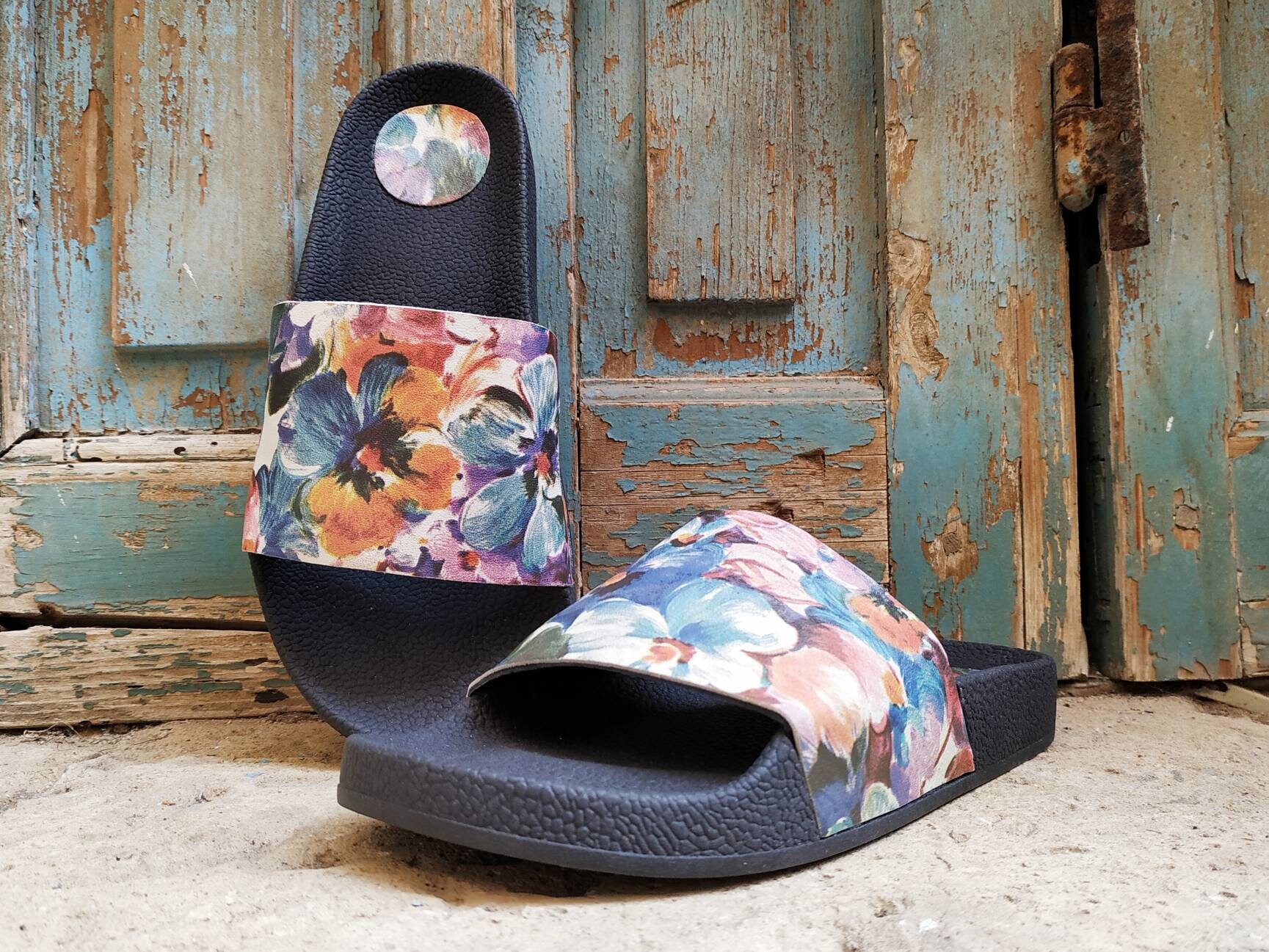 Gucci Floral Slides - Etsy