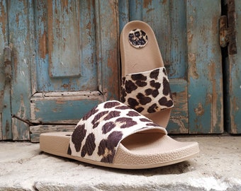 cute leopard print sandals