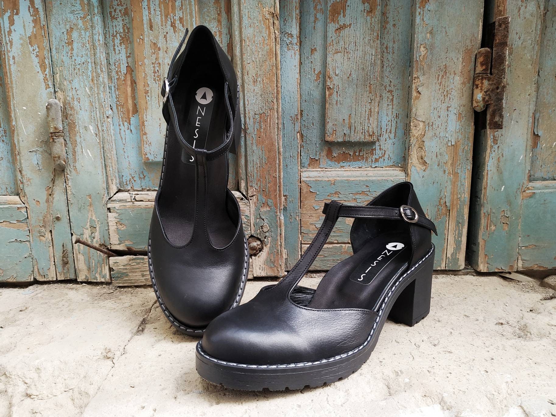 Block-heeled Mary Janes - Black - Ladies | H&M IN