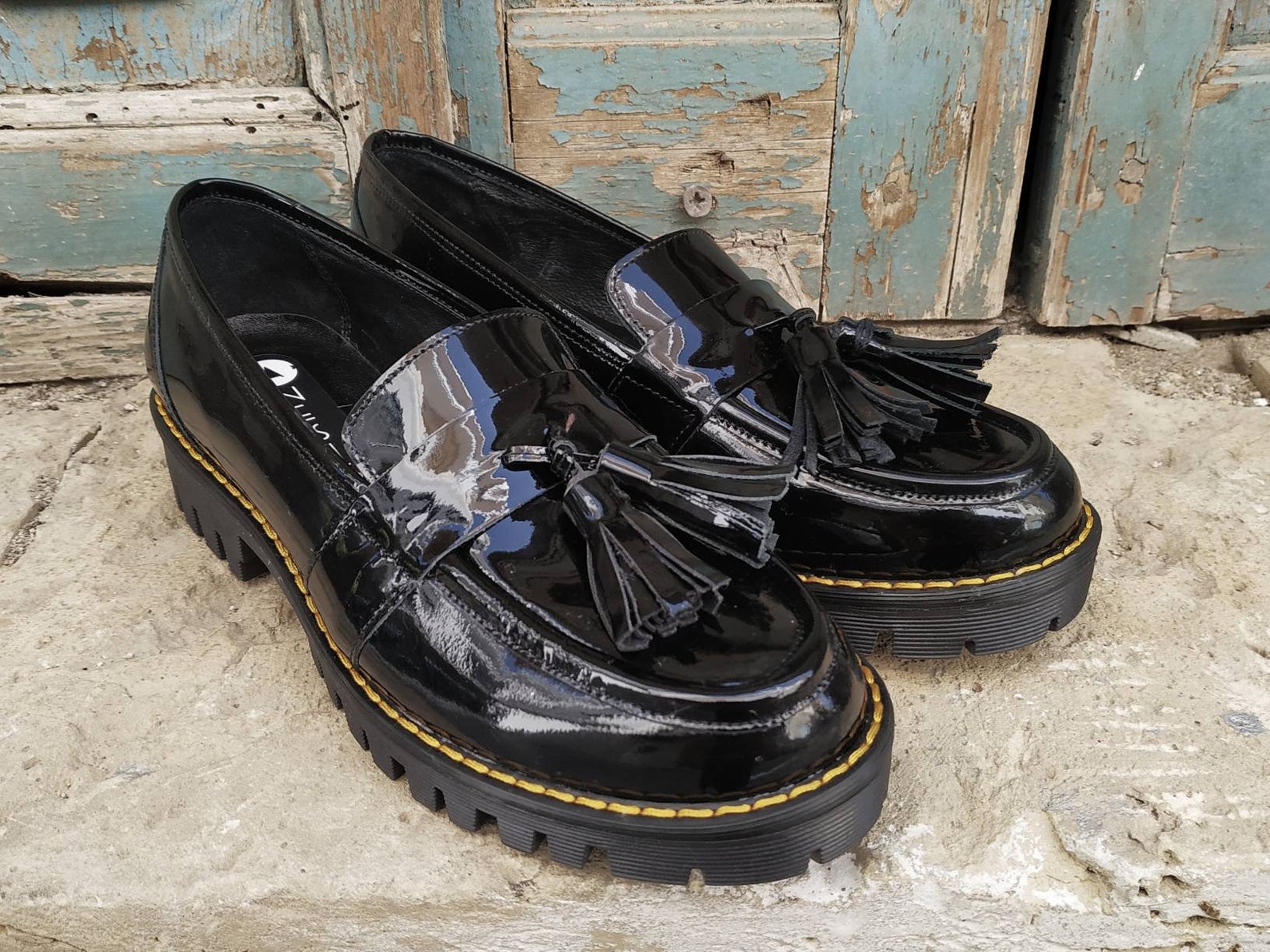 S.Oliver Pantofole Donna 5-24709-43 - Mocassino In Materiale Sintetico, Black Patent, Suola SOFT FOAM, Taglia 37 EU - 2