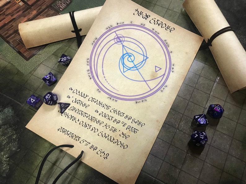 5e Hold Person Spell Scroll Prop | Etsy