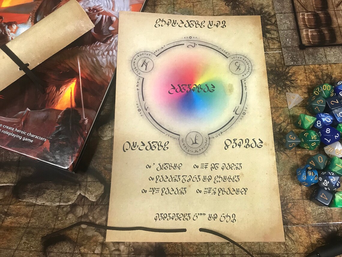 5e Chromatic Orb Spell Scroll Prop | Etsy