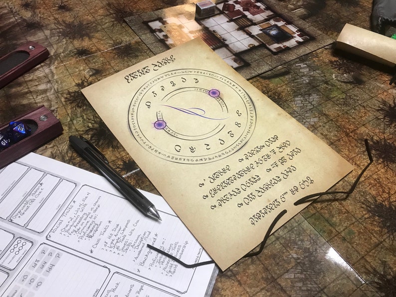 5e Detect Magic Spell Scroll Prop Etsy