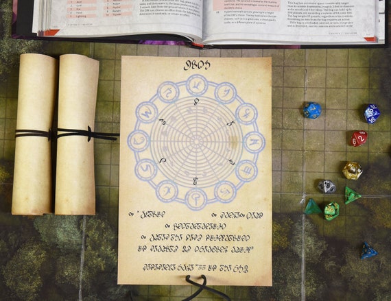 5e Wish Spell Scroll Prop | Etsy
