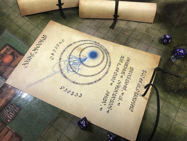 5e Magic Missile Spell Scroll Prop | Etsy