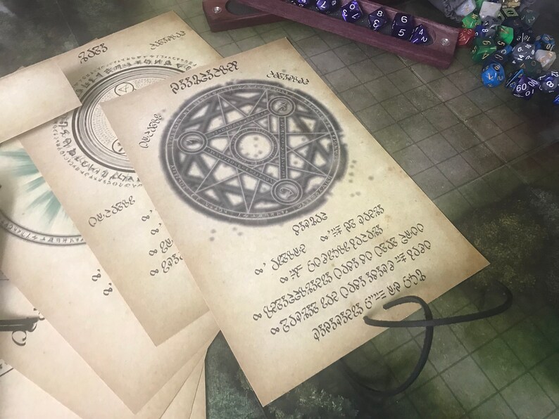 5e Feeblemind Spell Scroll Prop Etsy