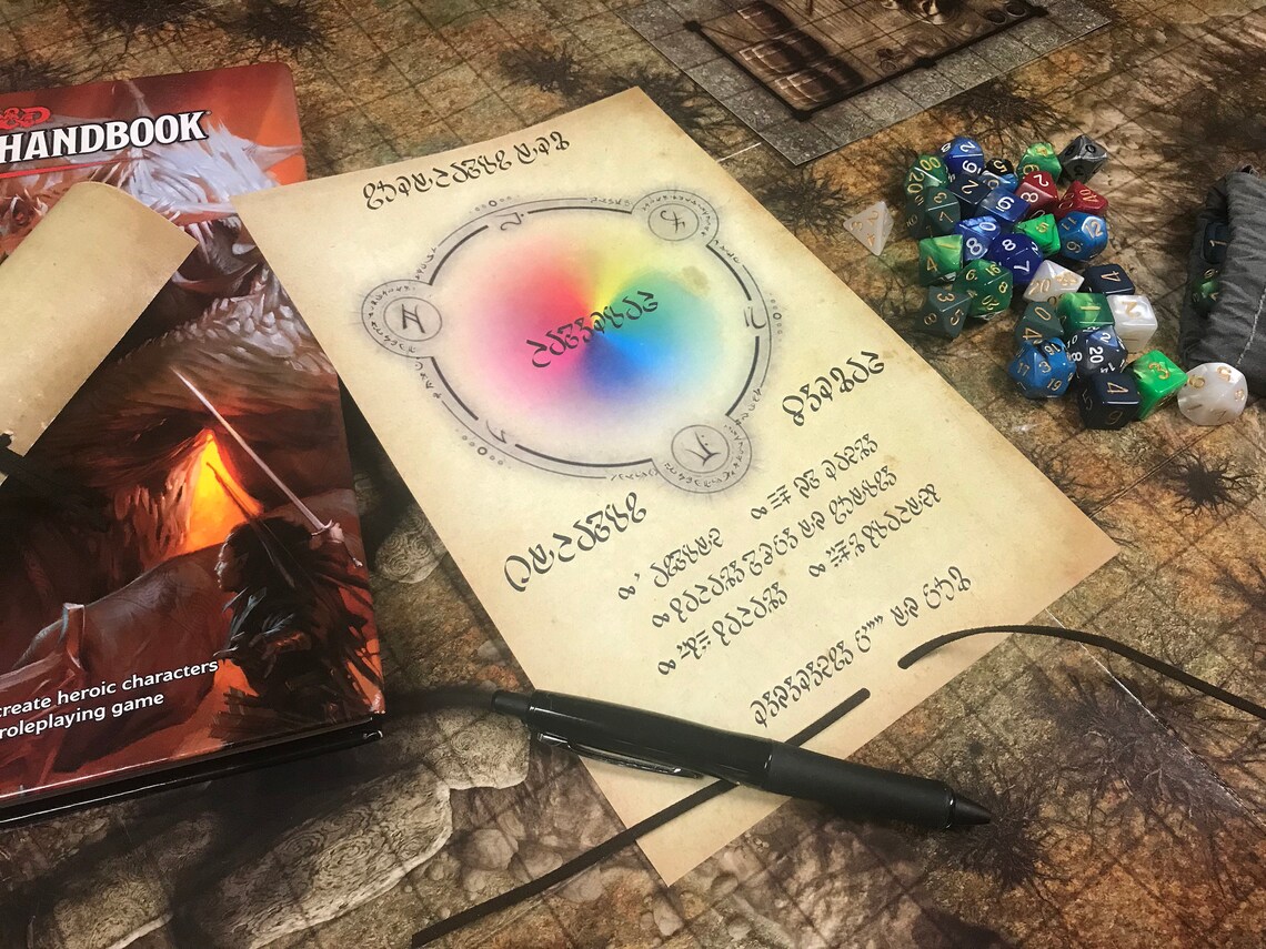 5e Chromatic Orb Spell Scroll Prop | Etsy